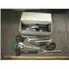 Image 1 : tool box with wrenches, mallet, etc.
