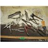 Image 1 : lot of vice grips, snips, pliers, etc.