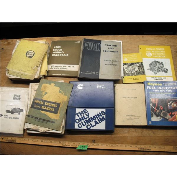 repair manuals - Ford, Cummins, etc.