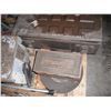 Image 7 : pallet lot - ammo cases, large grinding wheel, air hoses, rotary tool, etc.
