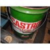 Image 6 : pallet lot - Webster typewriter, steel pieces, engine parts, Castrol oil pail, screws, etc.