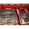 Image 10 : 2pc tool chest with large assortement of tools - pliers, punches, chisels, etc.