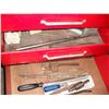 Image 6 : 2pc tool chest with large assortement of tools - pliers, punches, chisels, etc.