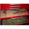 Image 7 : 2pc tool chest with large assortement of tools - pliers, punches, chisels, etc.