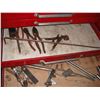 Image 8 : 2pc tool chest with large assortement of tools - pliers, punches, chisels, etc.
