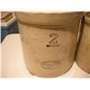 Image 2 : 2x vintage crocks - 1 is a 2 gallon Medalta