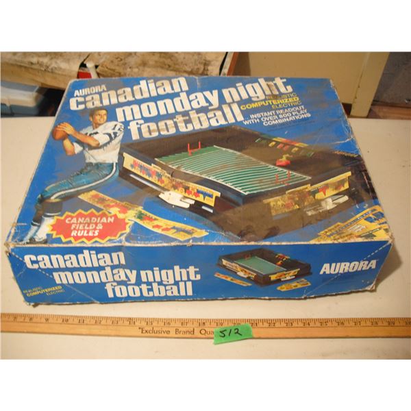 Aurora Monday Night Football game w/ box - looks complete, cannot verify