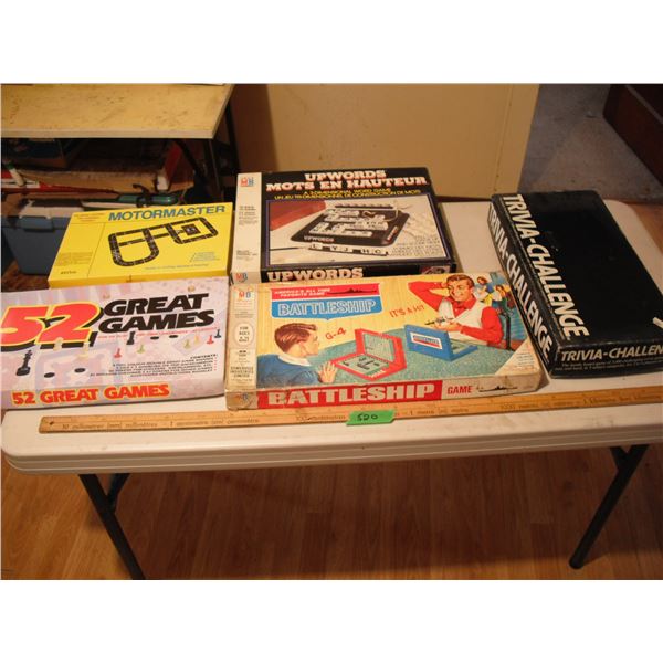 assorted board games