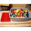 Image 1 : lot of mainly duplo bricks in tote
