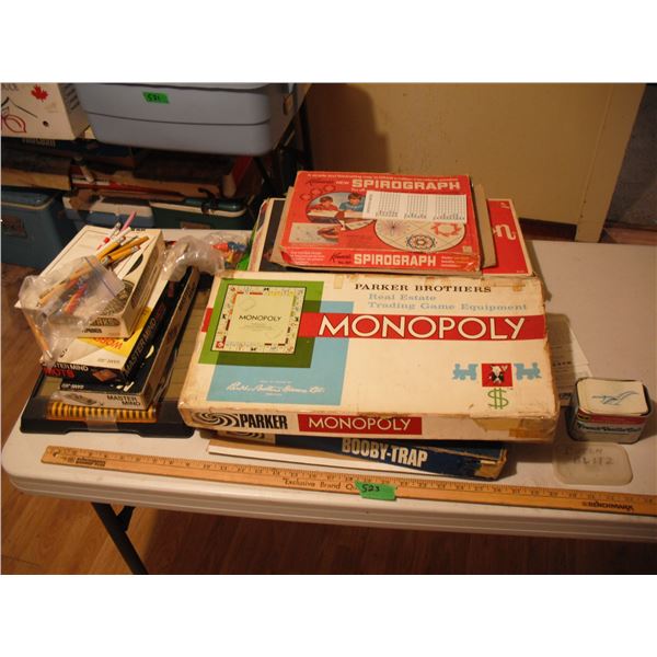 large lot of board games