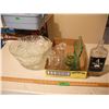 Image 1 : punch bowl set, vases & liquor bottle