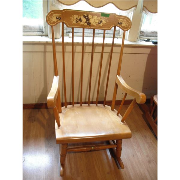 wooden rocking chair