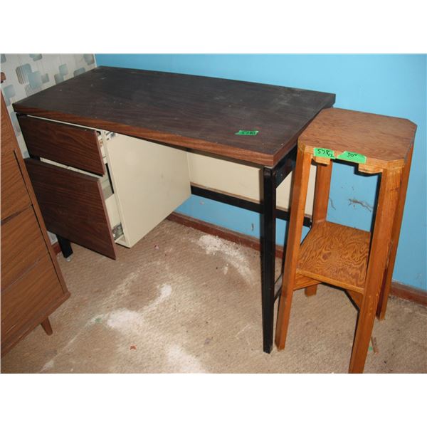 desk and side table - 30"H