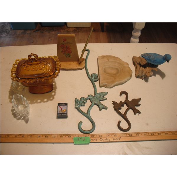 assorted décor items