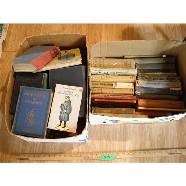 lot of vintage books