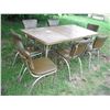Image 1 : dining table and 7 chairs. Table is 6ft with 2 leaves in