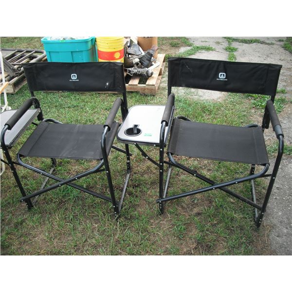 2 Outbound folding camping chairs