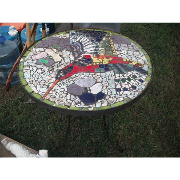 decorative hummingbird patio table