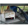 Image 8 : 2 shelves, water jugs, garden tools, electric fencer, etc.