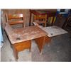 Image 1 : 2 vintage school desks