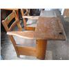 Image 2 : 2 vintage school desks