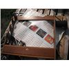 Image 2 : pallet with rack, snap-on calendar, ice skates, etc.