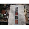 Image 3 : pallet with rack, snap-on calendar, ice skates, etc.