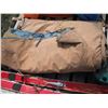 Image 2 : pallet lot - skis, canvas tarp/tent, heater, etc.