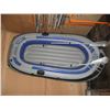 Image 1 : inflatable 3 person boat - 90" long, w/ 2 paddles