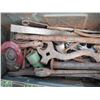 Image 4 : 1944 ammo box with assorted vintage tools and roll of twine