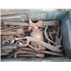 Image 5 : 1944 ammo box with assorted vintage tools and roll of twine