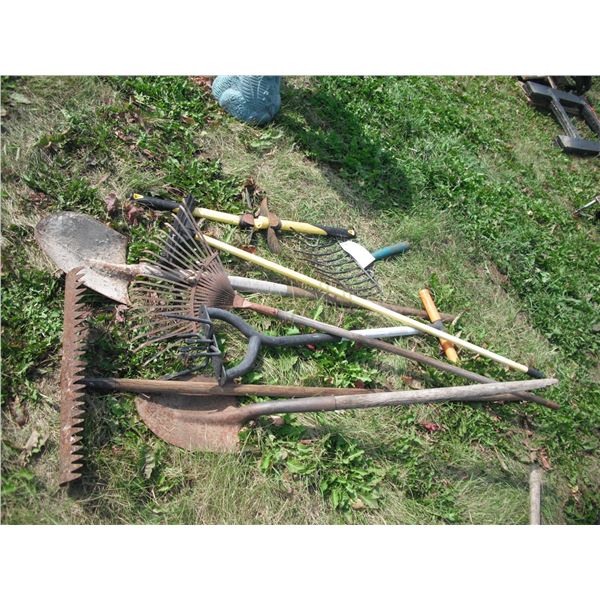 lot of garden tools