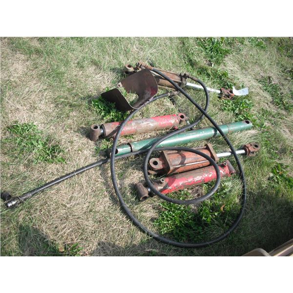 lot of hydraulic rams