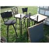 Image 1 : 4 stools, desk and table top