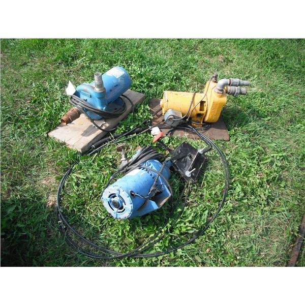 3 water pumps