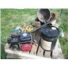 Image 1 : pallet lot - Honda 5.5HP GX160 engine, bending cap, etc.