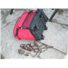 Image 4 : 2 plastic saw horses, lunch bag and traps