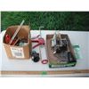 Image 1 : assorted tools - caulking gun, guide, etc.