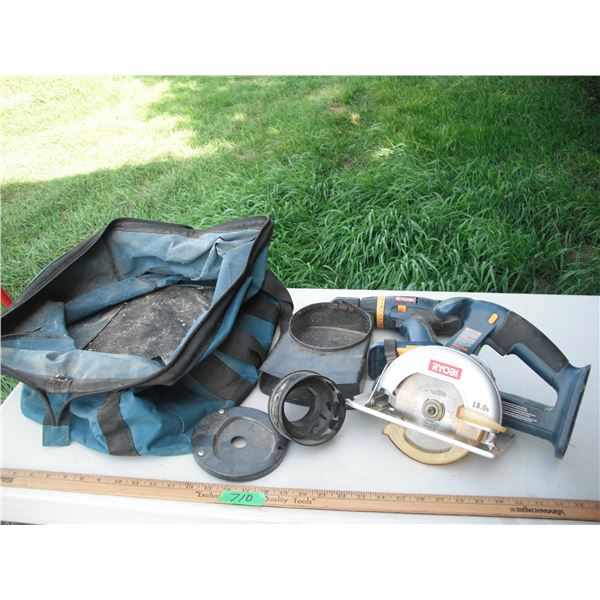 Ryobi cordless drill and circular saw - no batteries or charger