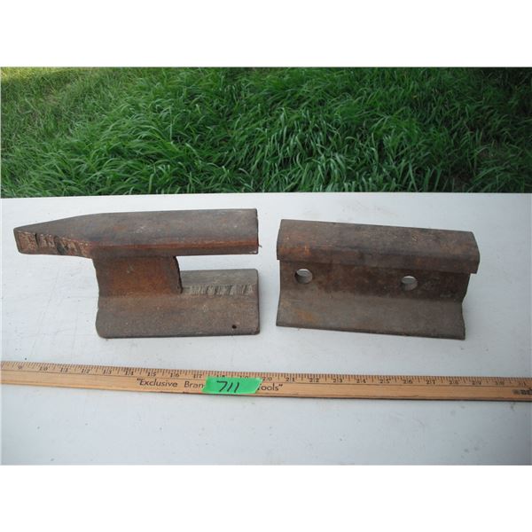 2 pcs of railway steel