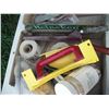 Image 2 : assorted tools - saws, saw guide, etc.
