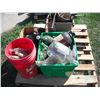 Image 1 : pallet lot - vintage bottles, horse bits, etc.