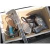 Image 5 : pallet lot - Swift Canadian Co. Crate, vintage wrench, camping chairs, etc.