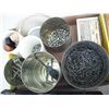 Image 2 : assorted nails, electric fittings, hardware, etc.