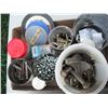 Image 2 : assorted screws, bolts, pins, joiner bisuits, etc.