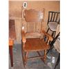 Image 1 : vintage wooden rocking chair