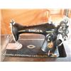 Image 4 : vintage singer sewing machine with cast iron base and accessories