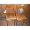 Image 1 : 2 vintage wooden chairs