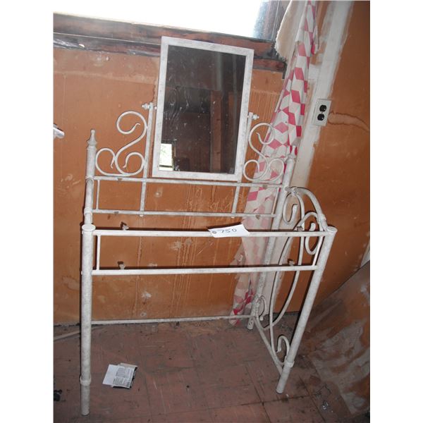 desk frame with mirror - 32"x17"x36"H