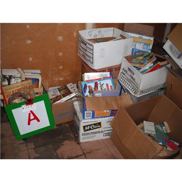 large lot of assorted books
